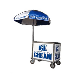 Ice Cream Cart with Umbrella