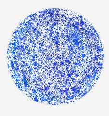 Blue Speckled 16 inch  Round Tray