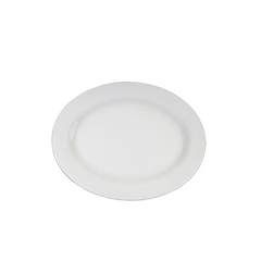Oval White Rim 12 inch   - Platters