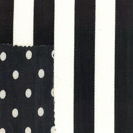 Black and White Stripe  - Stripes and Polka Dots