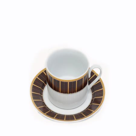 Party Rental Products Brown Tiffany Cup and Saucer China
