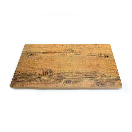 Mod Melamine Faux Wood Tray 18"x10"