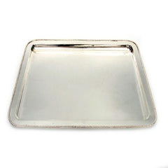 Party Rental Products Rectangle Beaded 16 inch  x 21 inch   Trays
