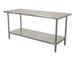 Stainless Steel Prep Table w/ Shelf 6'
