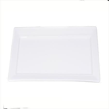 Party Rental Products White 6 inch  x 11 inch  Rectangle China