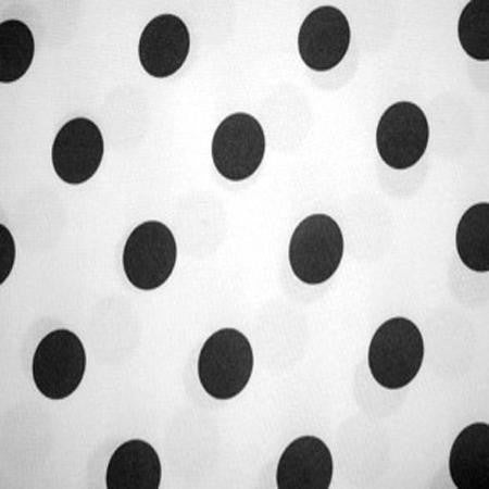 White with Black Dot - Stripes and Polka Dots
