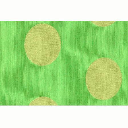 Windsong Dot Citrus Green - Stripes and Polka Dots