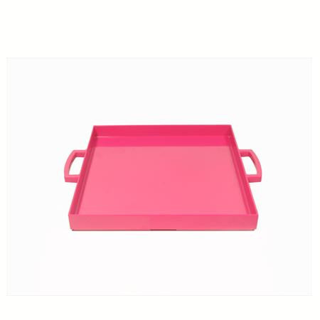 Party Rental Products Zak Hot Pink Square Tray Trays