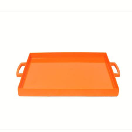 Party Rental Products Zak Orange Rectangular Tray Trays