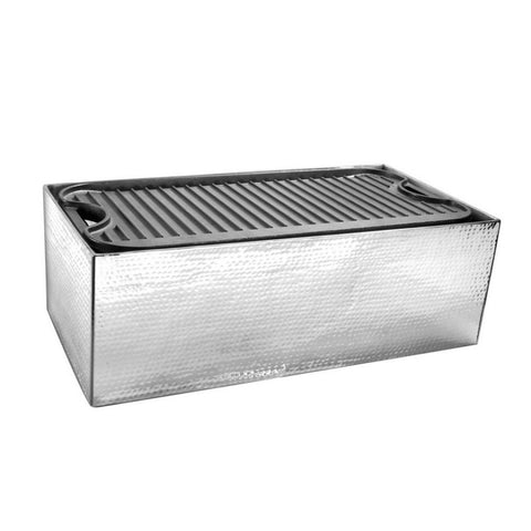 Griddle Cover Hammered Stainless Steel - 20