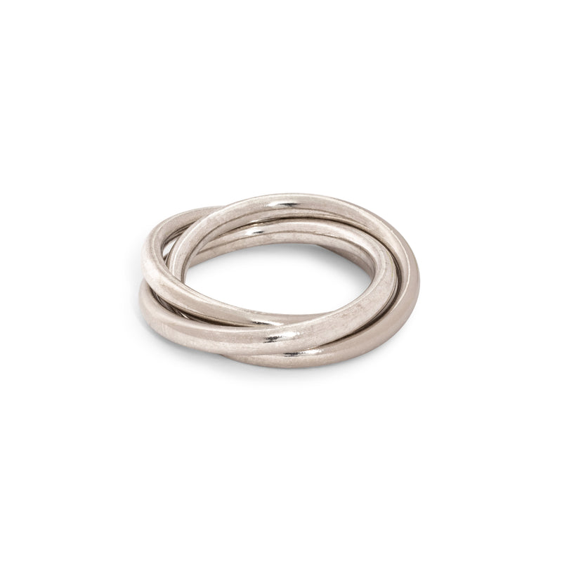 3-Ring Silver Napkin Ring