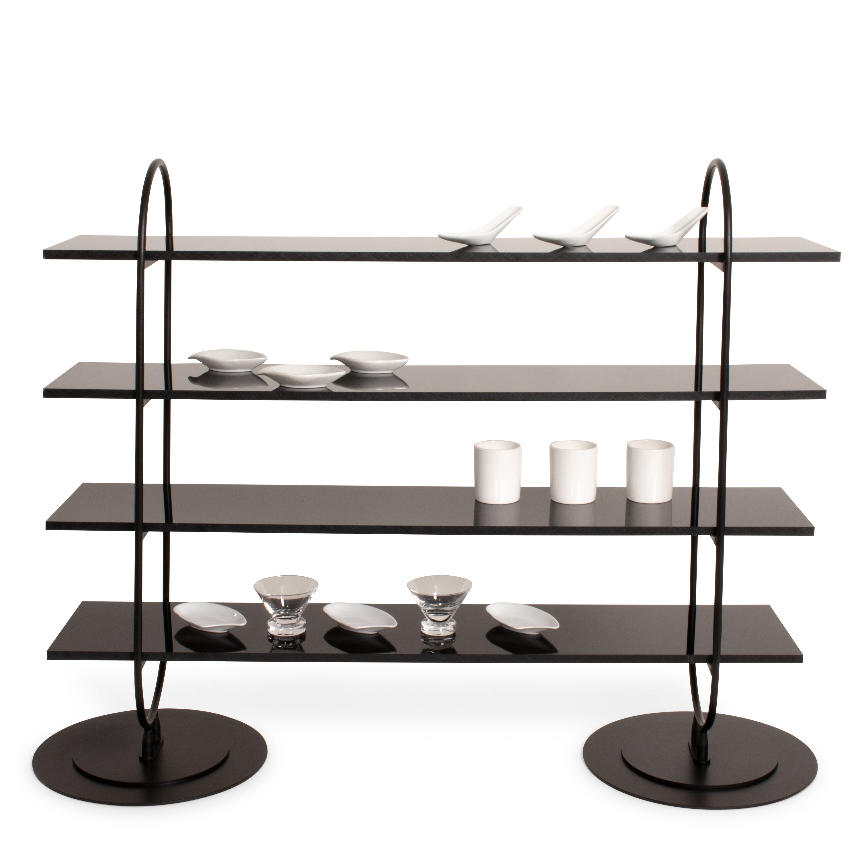 Tiered Acrylic Shelves