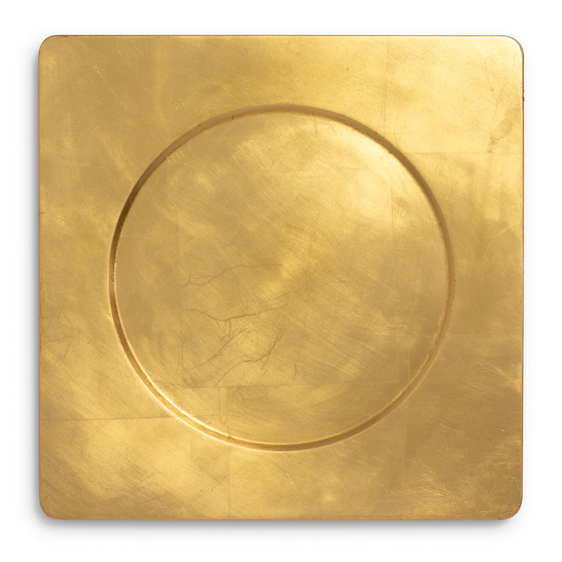 Acrylic Gold Square Charger