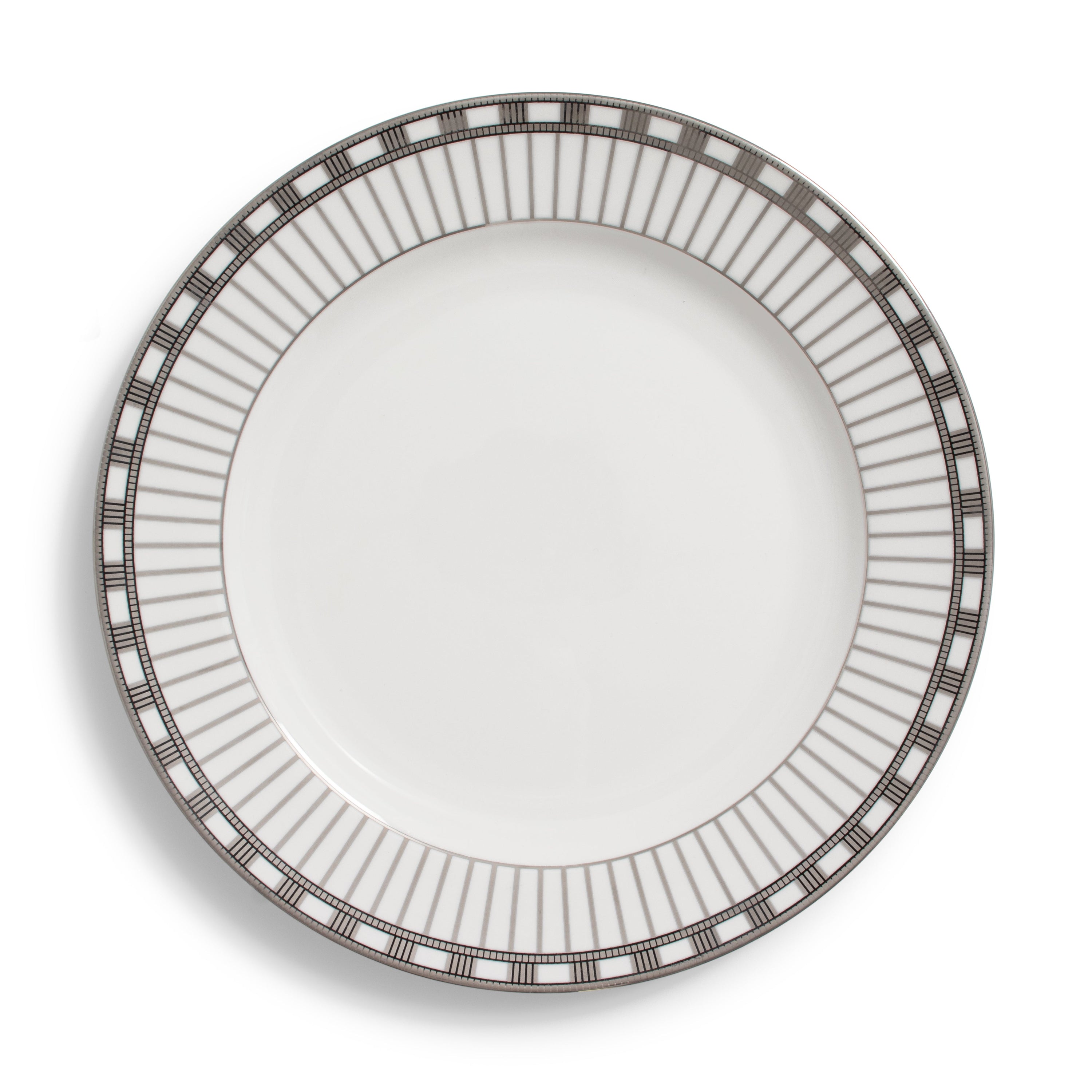 Alina Silver Ceramic Charger 12"