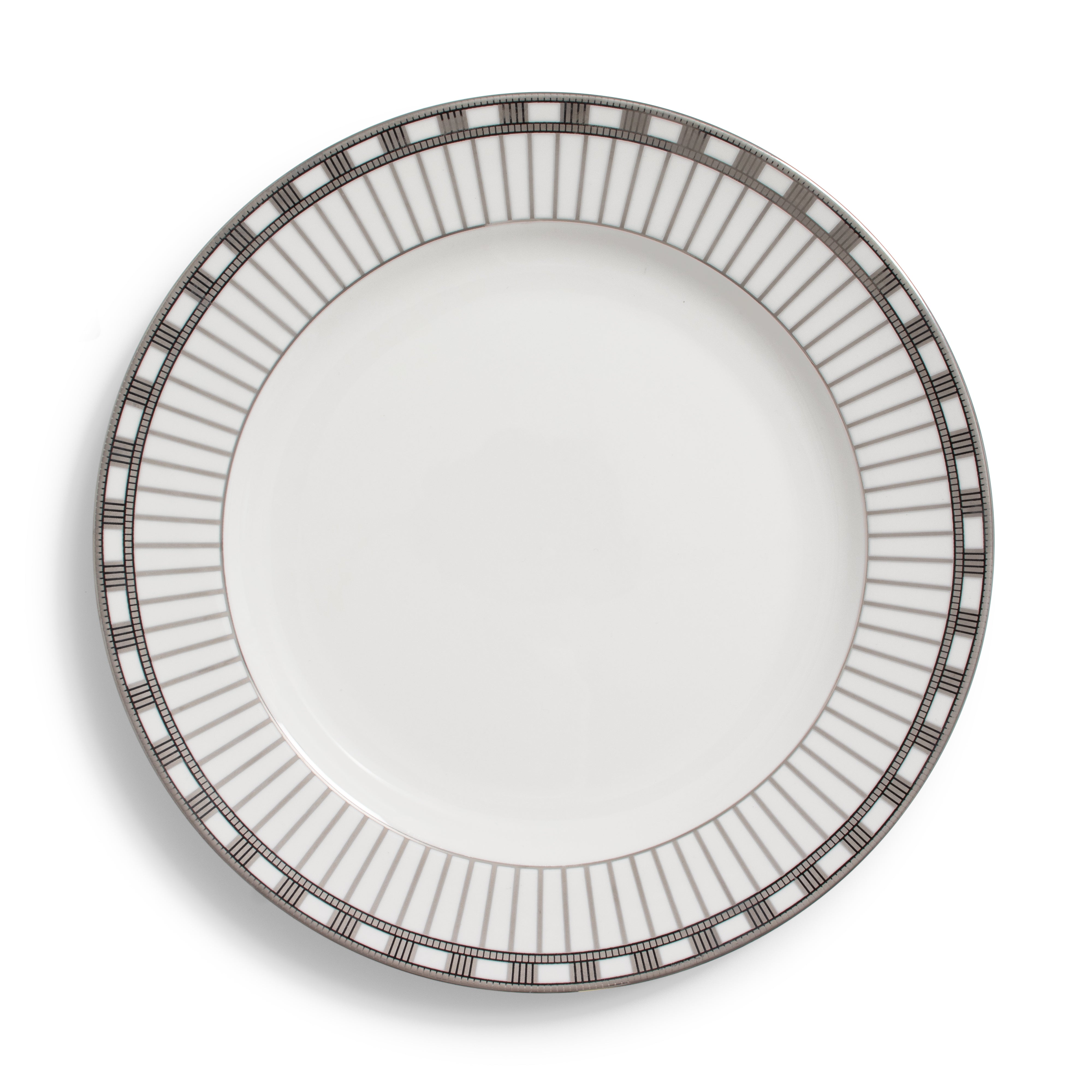 Alina Silver Ceramic Charger 12"