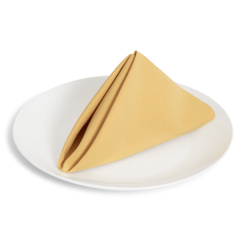 Solid Cotton Nouveau Antique Gold Napkin