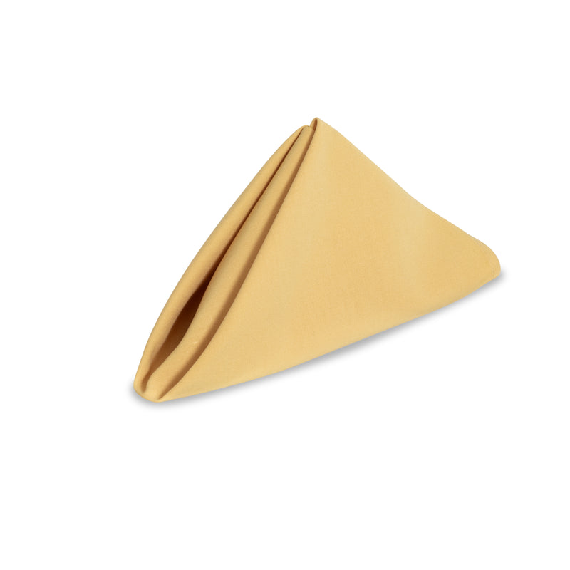 Solid Cotton Nouveau Antique Gold Napkin