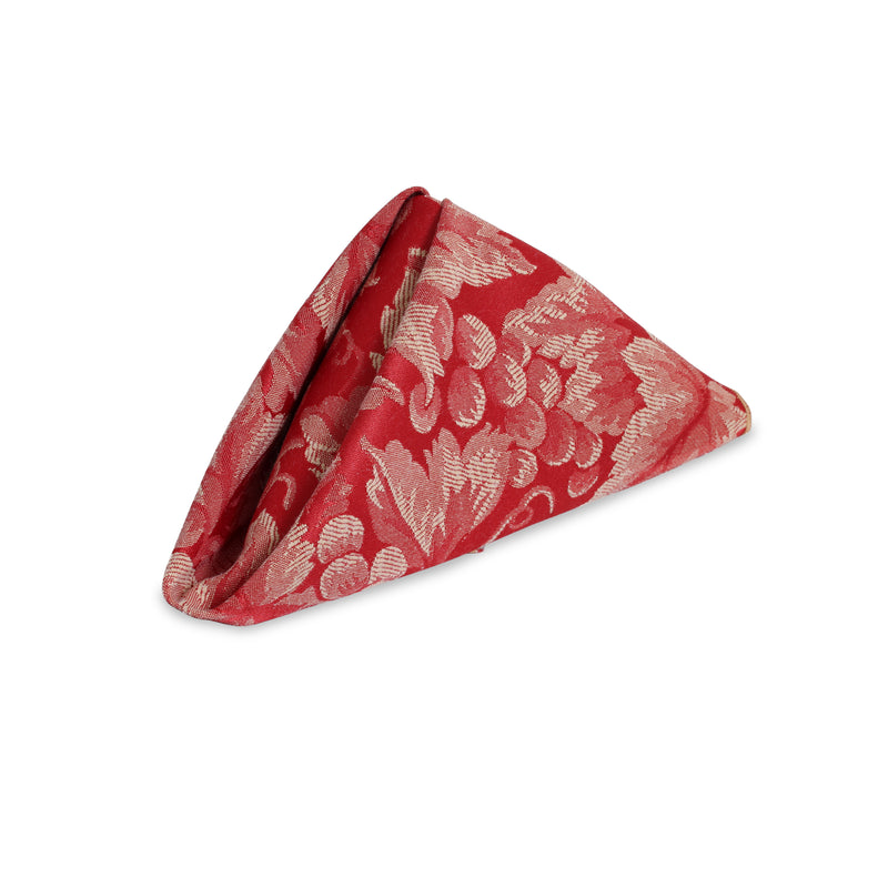 Aragon Red Damask Napkin