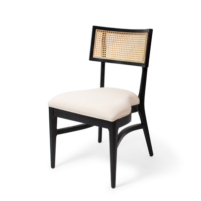 Arden Black Cane Chair
