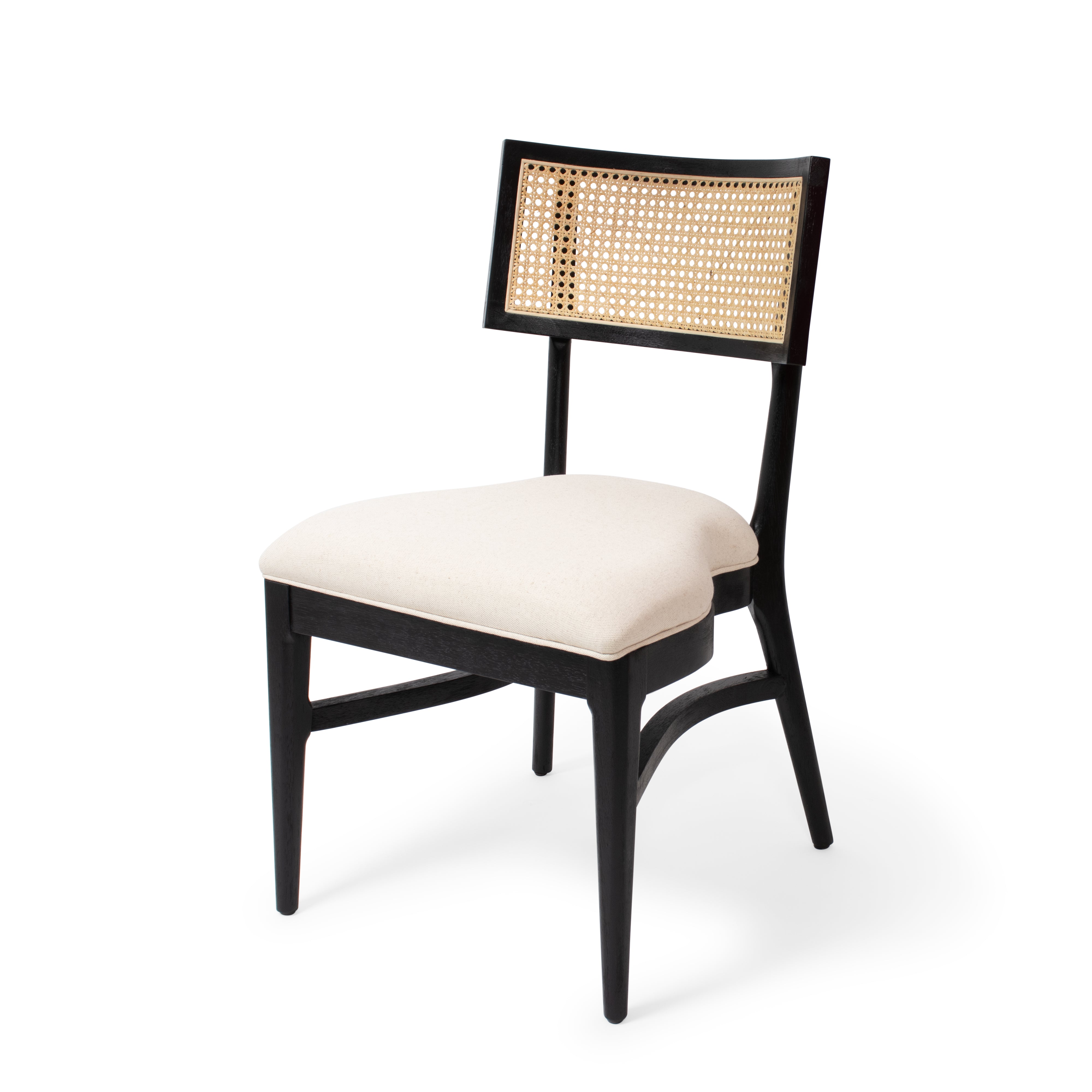 Arden Black Cane Chair
