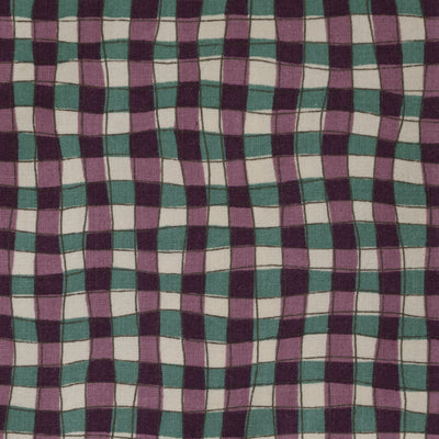 Aubergine Check Napkin