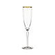Audrey Gold Rim Champagne Flute 8oz