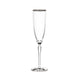 Audrey Silver Rim Flute Champagne 8oz