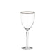 Audrey Silver Rim Water Glass 14oz