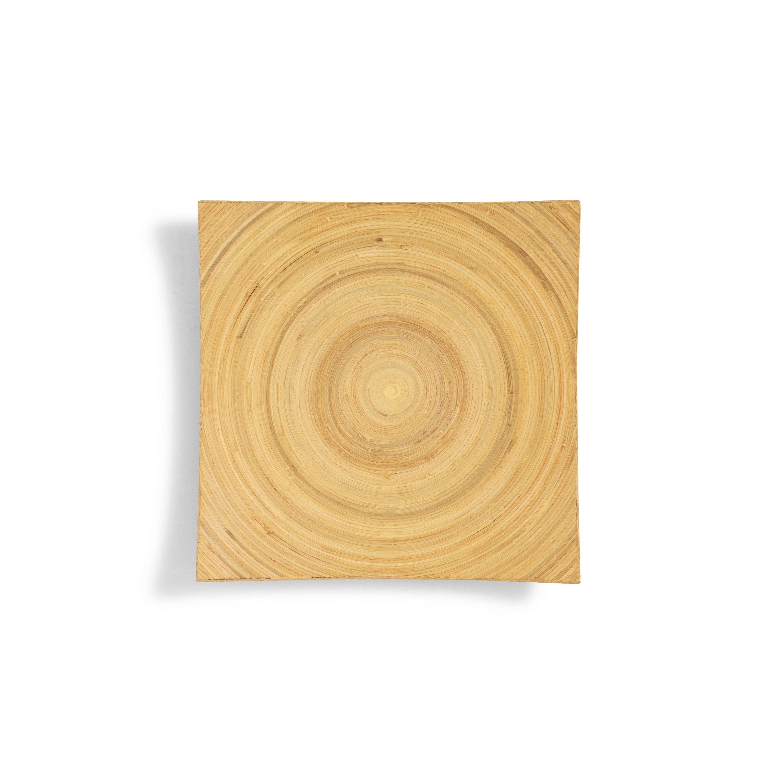 Bamboo Square Curved Tray 12"