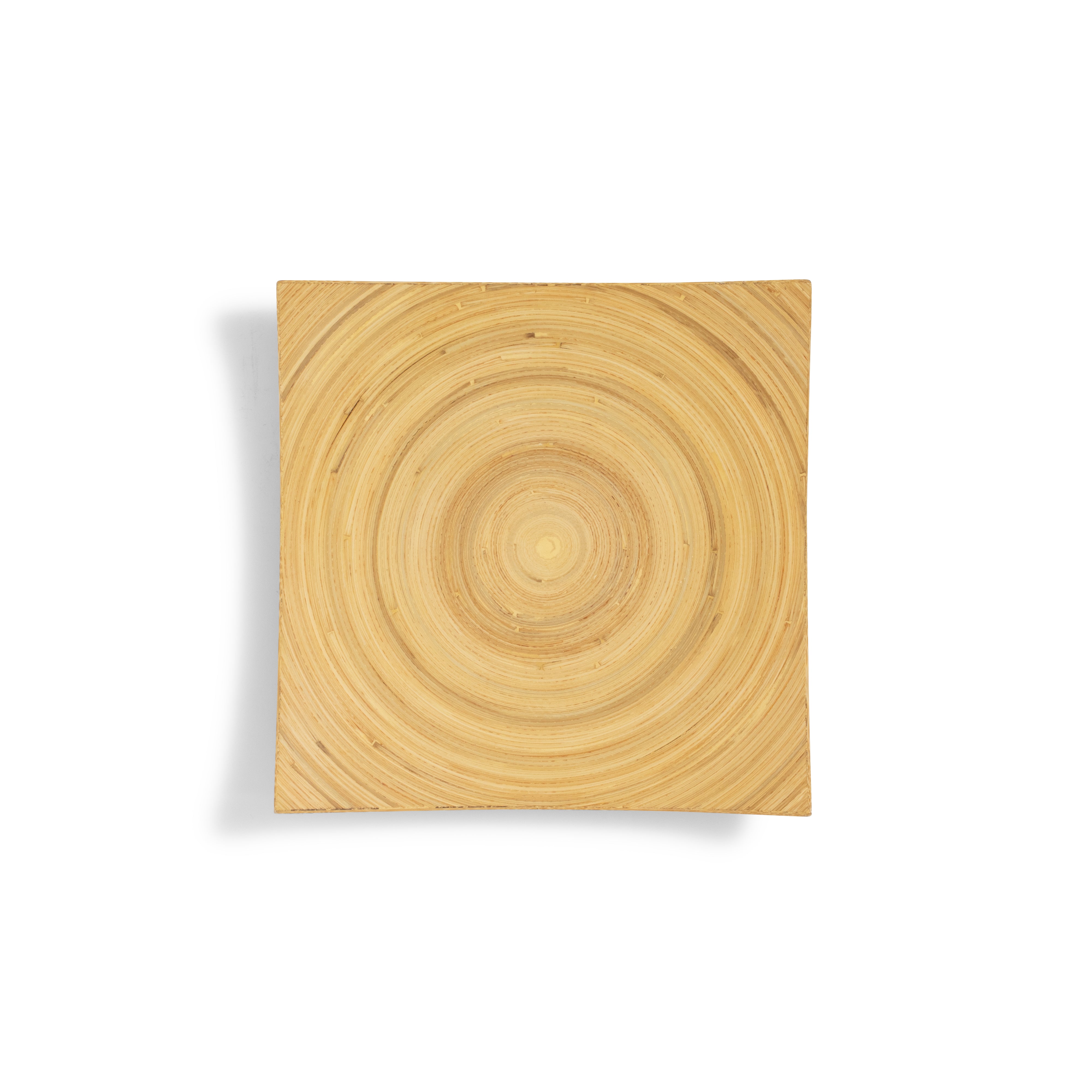 Bamboo Square Curved Tray 12"
