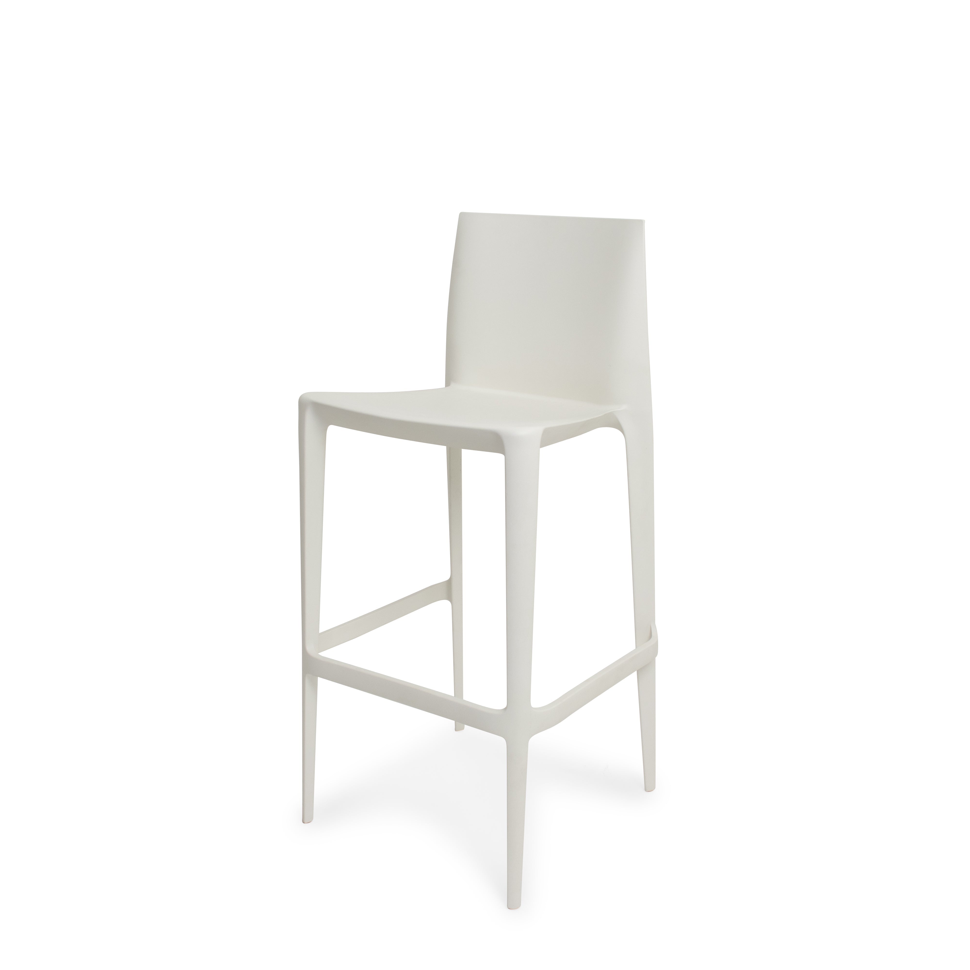 Bellini White Bar Stool