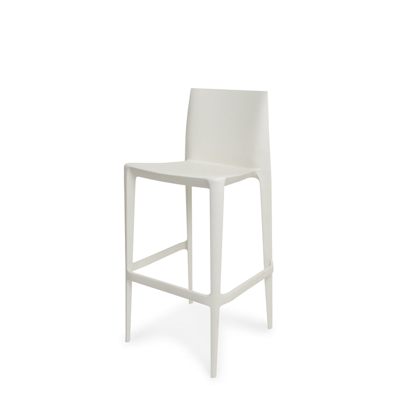 Bellini White Bar Stool