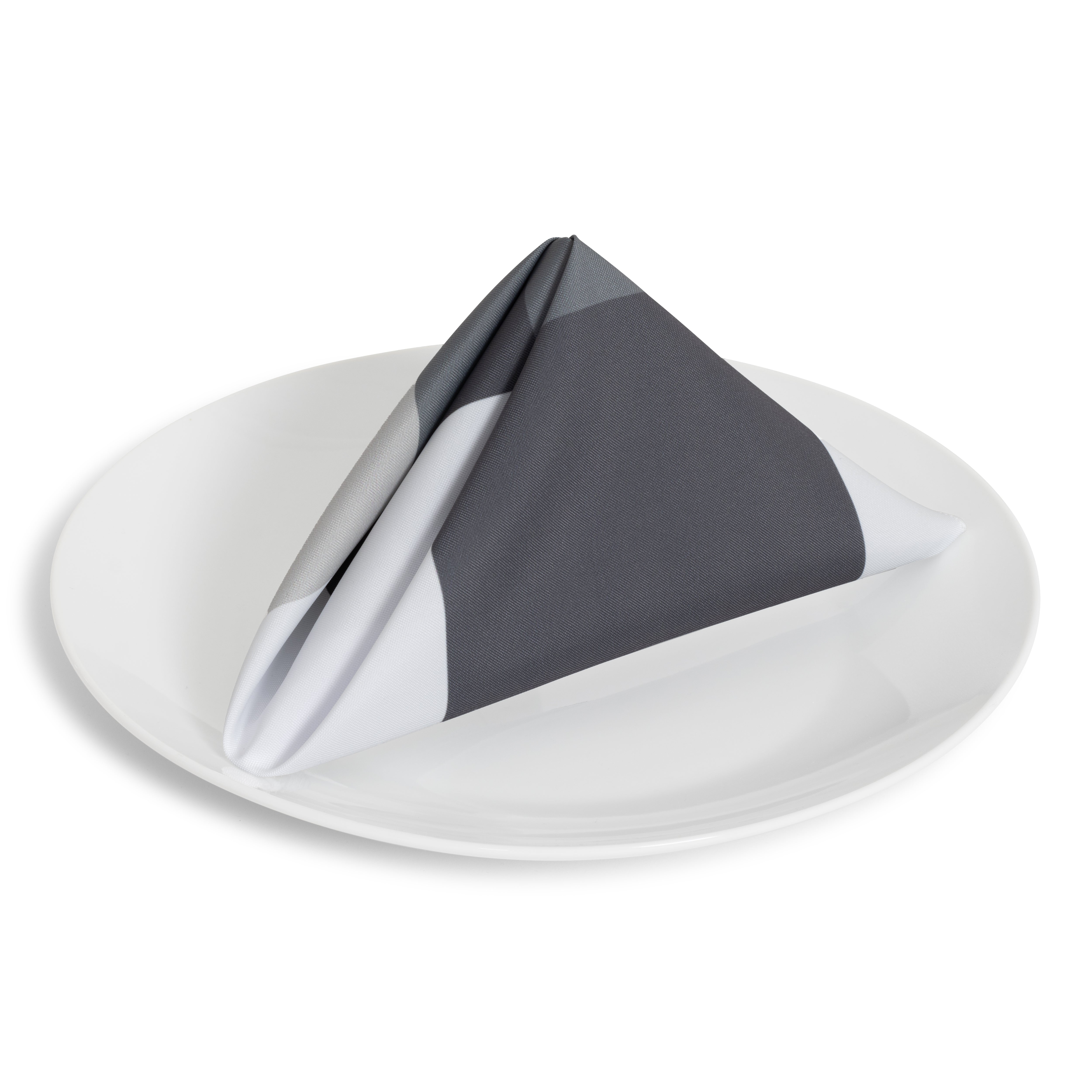Big Plaid Gray Napkin