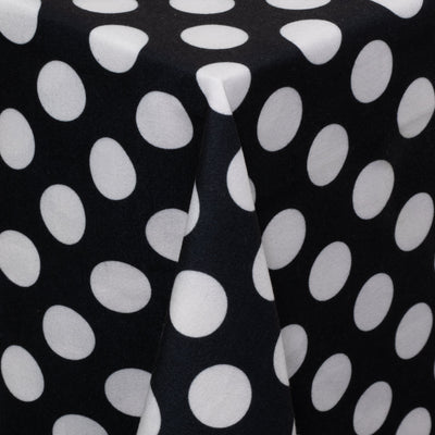 Black and White Large Polka Dot