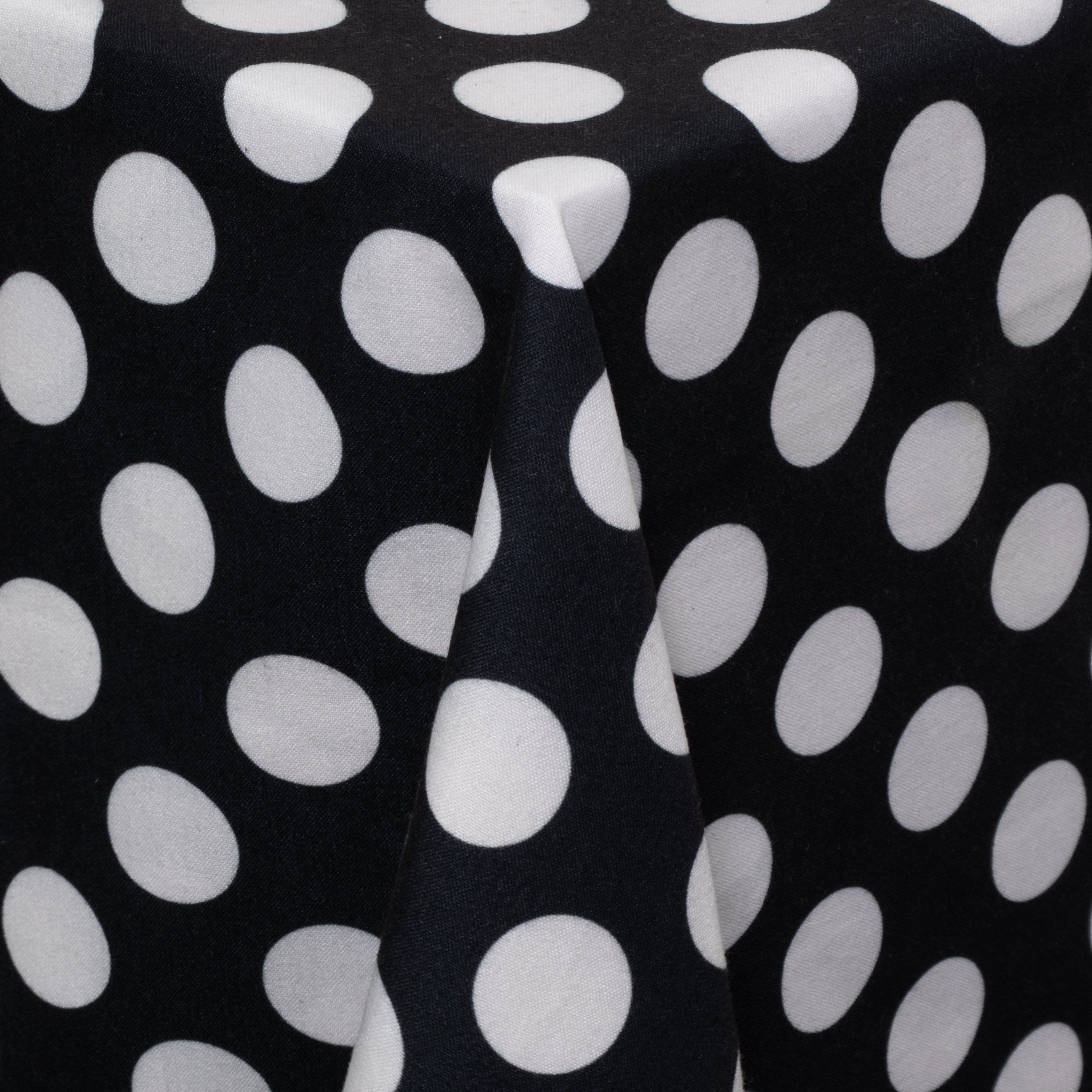 Black and White Large Polka Dot