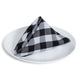 Black Check Napkin