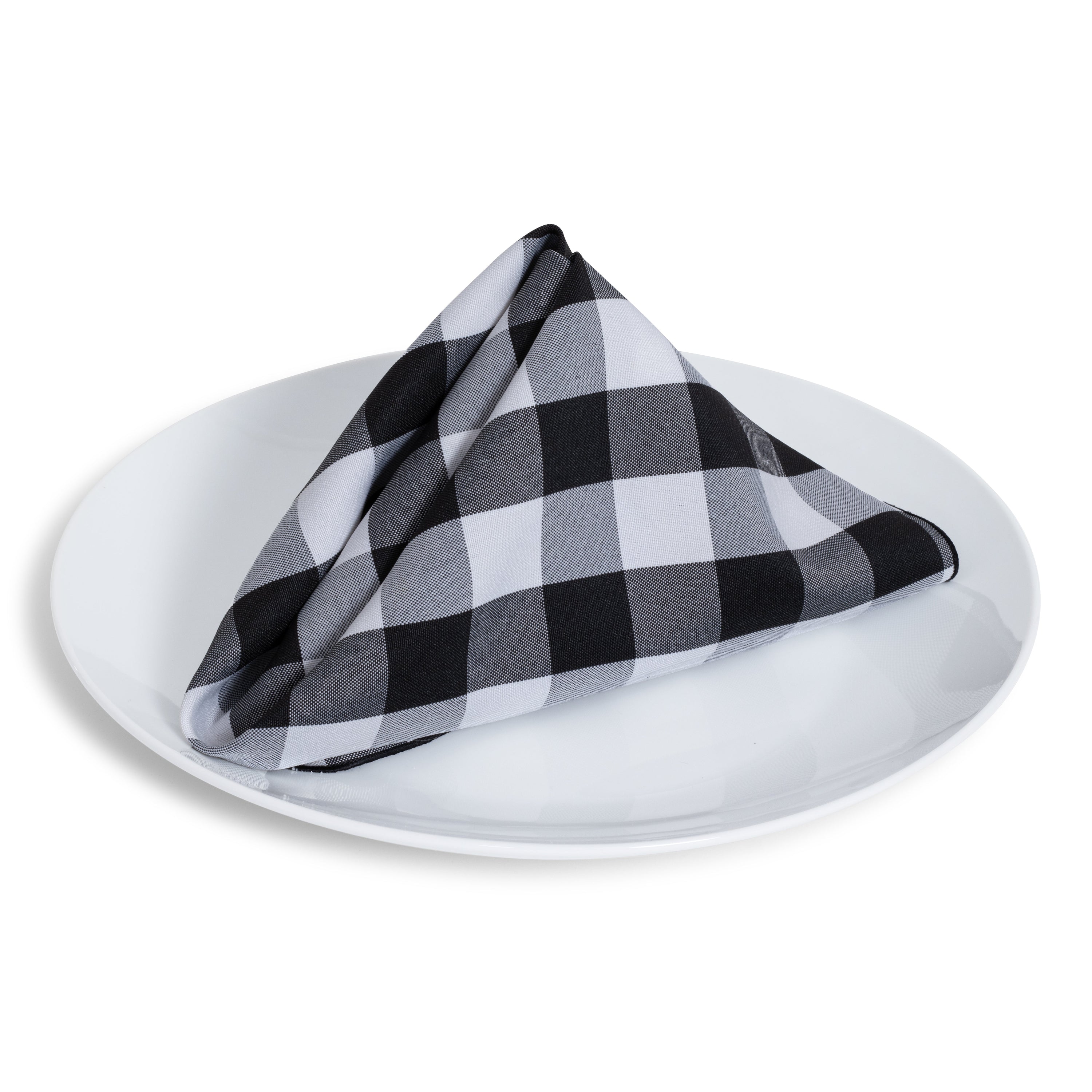 Black Check Napkin