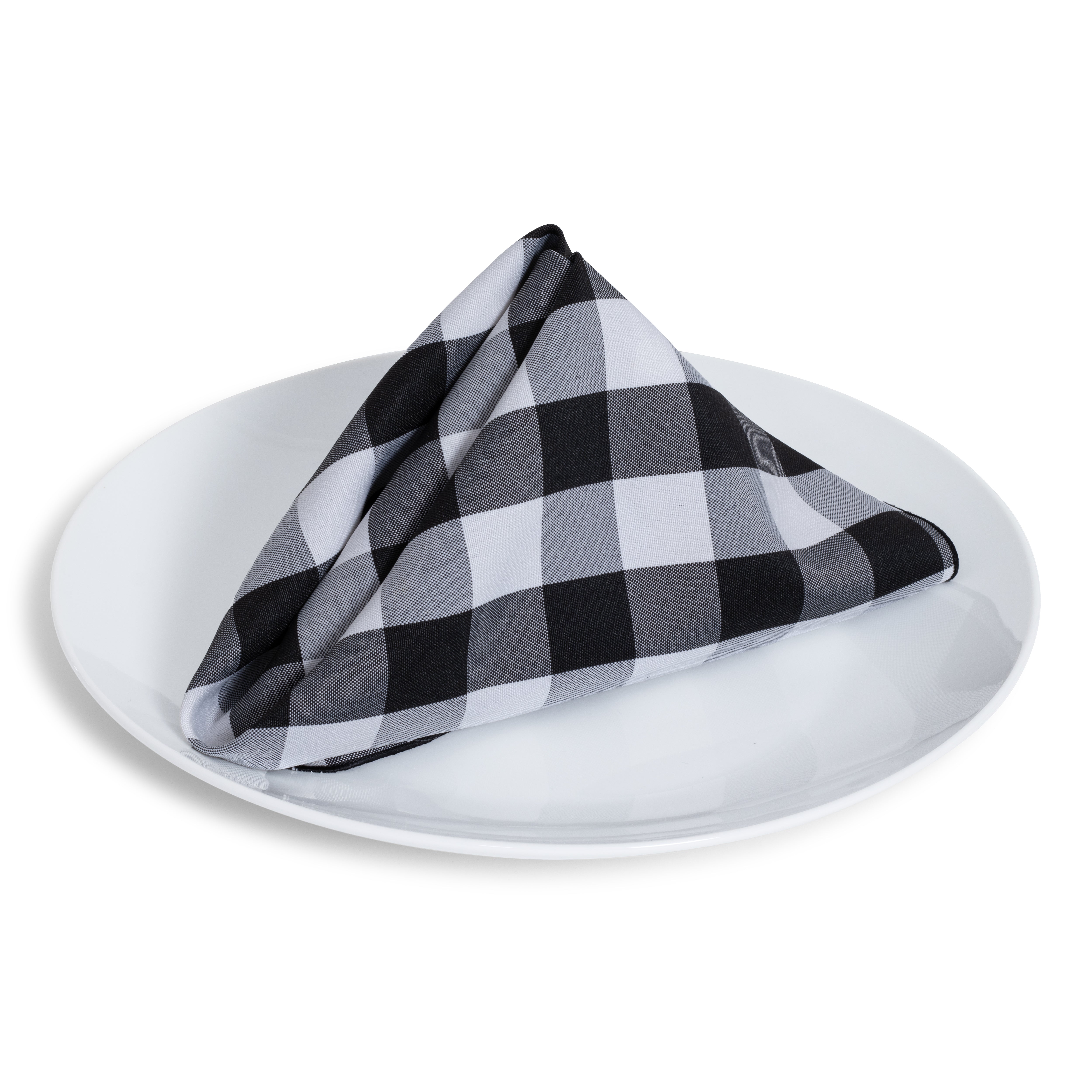 Black Check Napkin