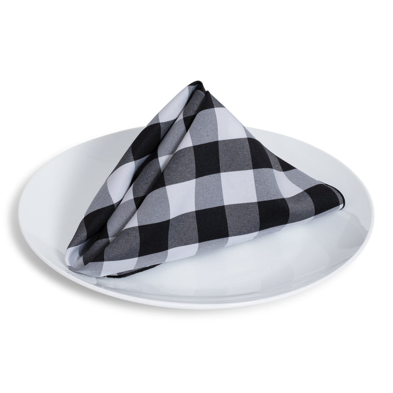 Black Check Napkin