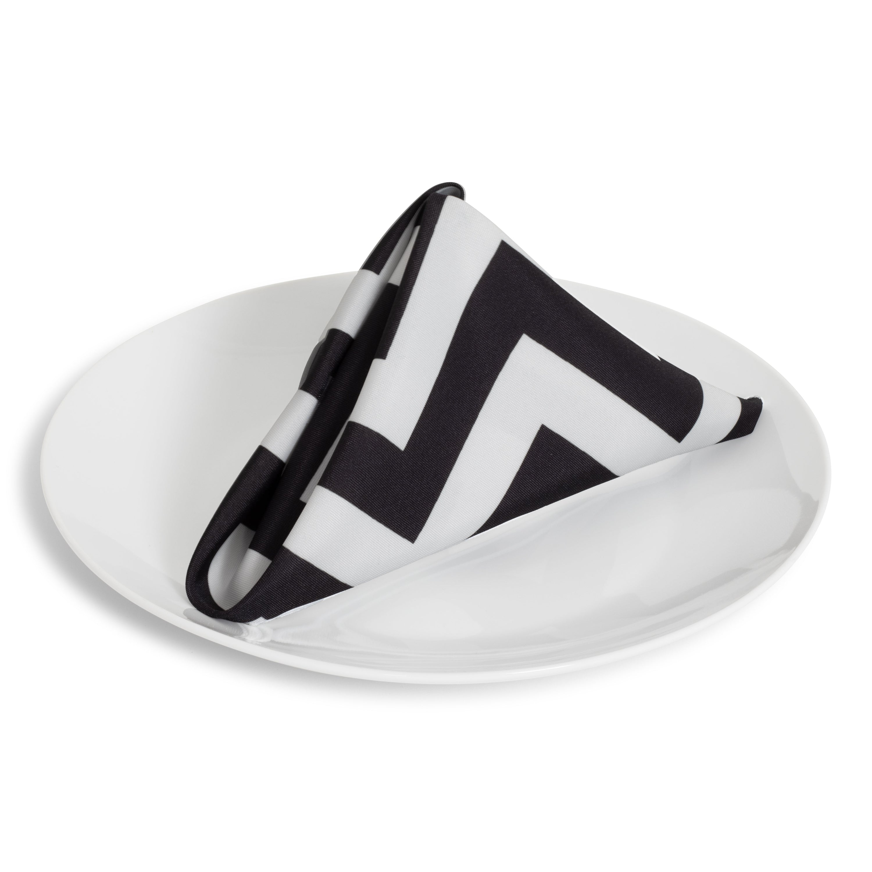 Black Chevron Napkin