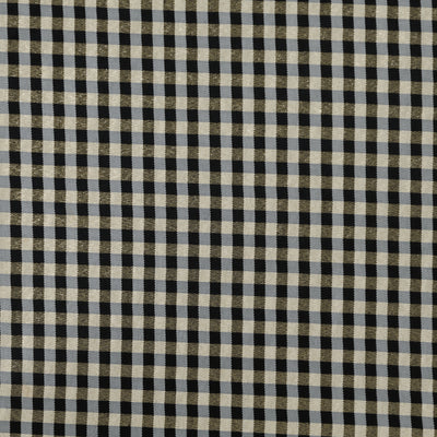 Black and Gold Taffeta Check