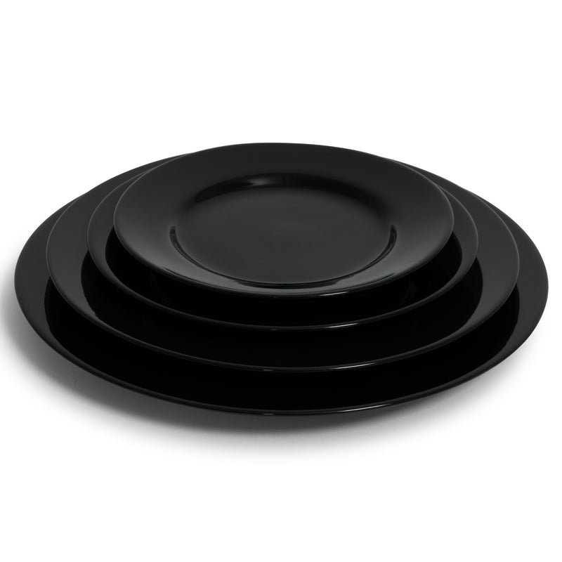 Black Rim Luncheon 9"