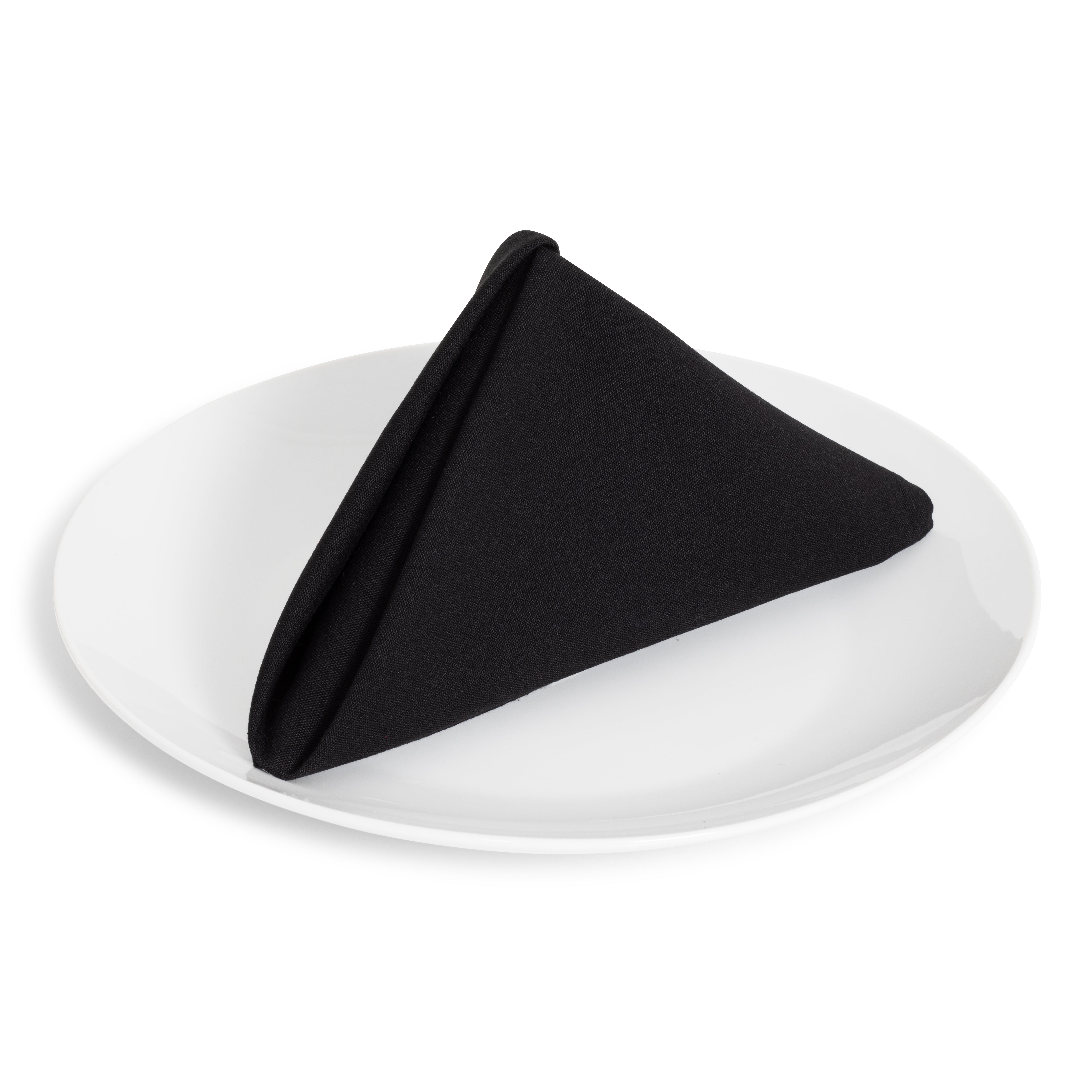 Solid Cotton Nouveau Black Napkin