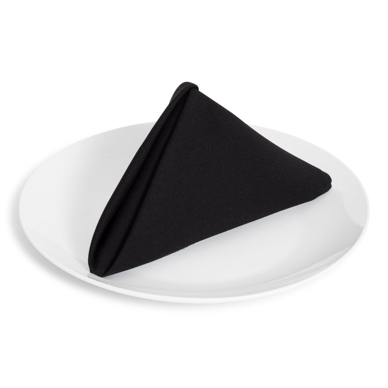 Solid Cotton Nouveau Black Napkin