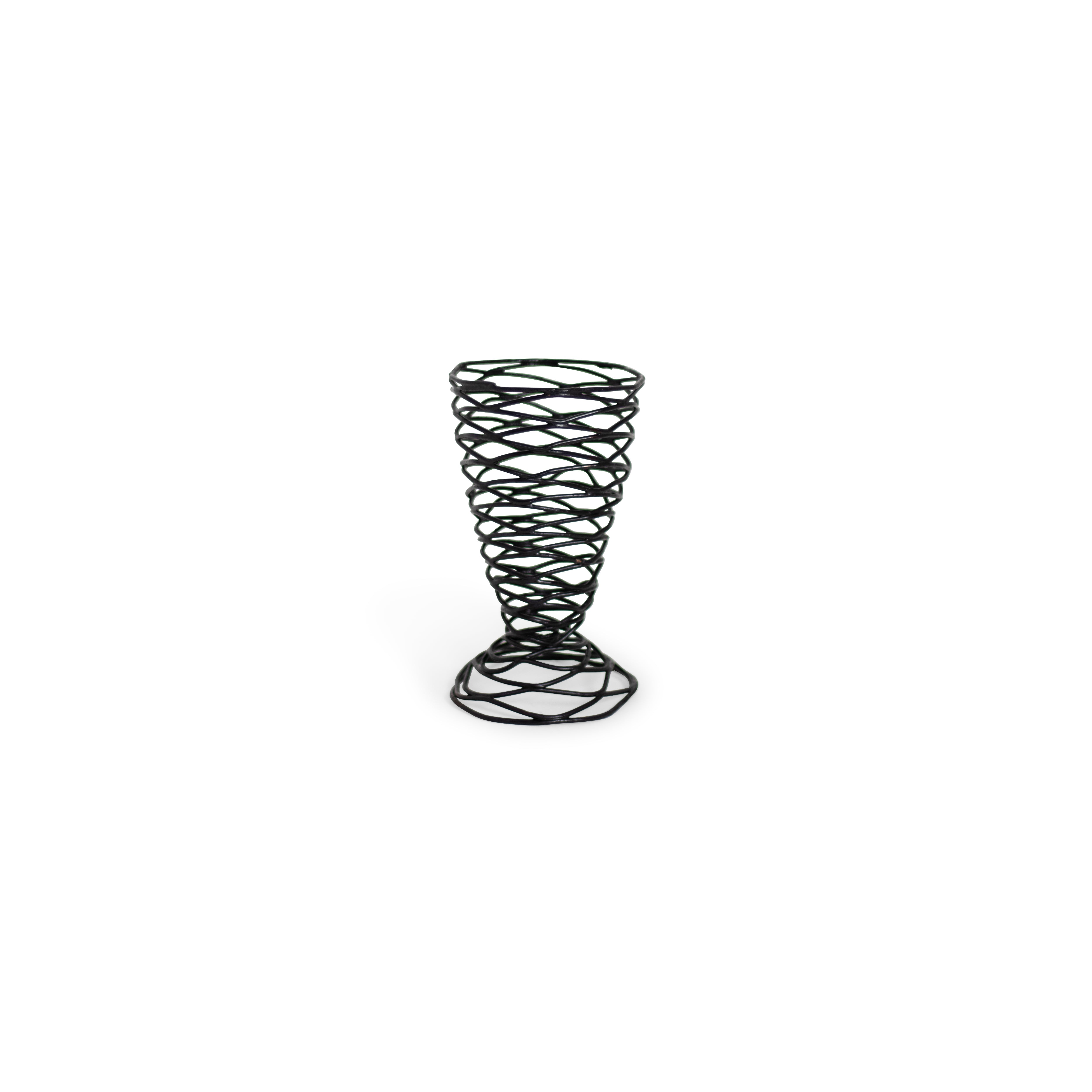 Black Wire Cone Basket