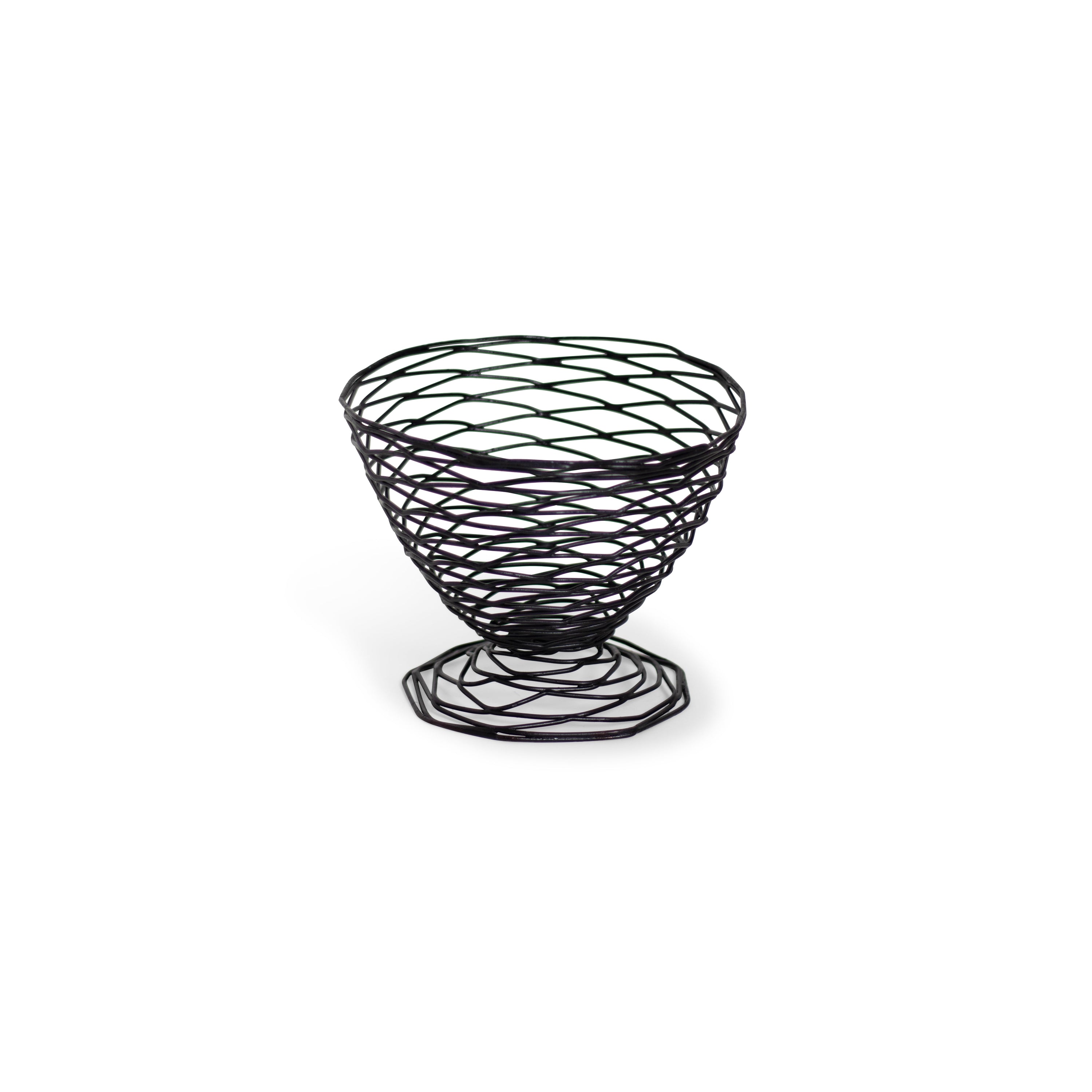 Black Wire Cone Basket