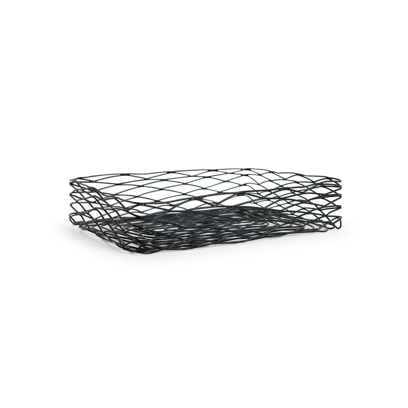 Black Wire Rectangular Basket 14" x 11"