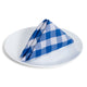 Blue Check Napkin