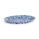 Blue Speckled Oval Tin Tray 18"