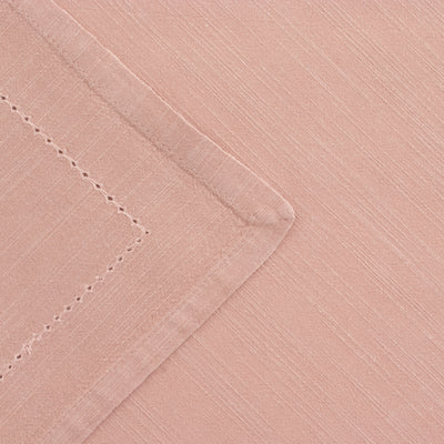 Hemstitched Blush Dinner Napkin